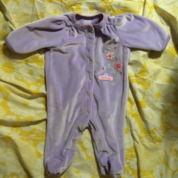 Carters Mommy’s Girl Velour Footie - Picture 2 of 6